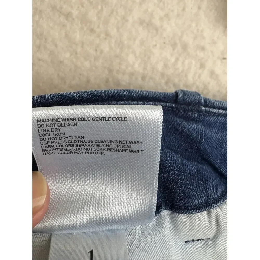 Uniqlo Wide Fit Denim Cargo Pants Mens Size L Drawstring‎ Stretch Streetwear - Picture 10 of 14